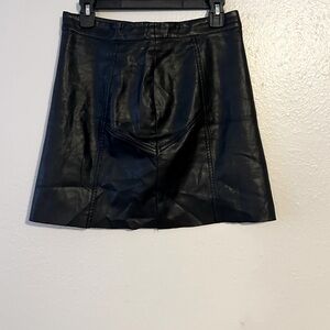Black Leather Skirt